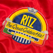 画像をギャラリービューアに読み込む, 80s NABISCO “RITZ” SATIN VARSITY JACKET