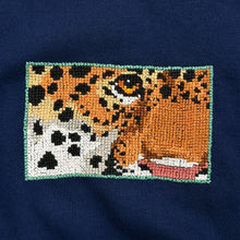 画像をギャラリービューアに読み込む, 90s JERZEES CROSS STITCH “JAGUAR” CREWNECK / L