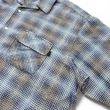 画像をギャラリービューアに読み込む, SEDAN ALL-PURPOSE / PRINTED PLAID FLANNEL OPEN COLLAR SHIRT