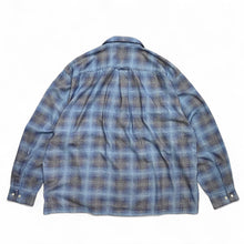 画像をギャラリービューアに読み込む, SEDAN ALL-PURPOSE / PRINTED PLAID FLANNEL OPEN COLLAR SHIRT