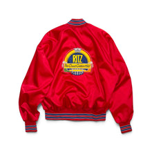 画像をギャラリービューアに読み込む, 80s NABISCO “RITZ” SATIN VARSITY JACKET