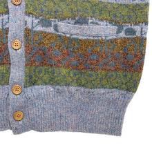 画像をギャラリービューアに読み込む, BOSSBAT GEOMETRIC PATTERN KNIT CARDIGAN
