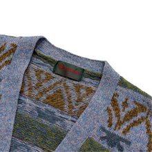 画像をギャラリービューアに読み込む, BOSSBAT GEOMETRIC PATTERN KNIT CARDIGAN
