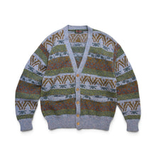 画像をギャラリービューアに読み込む, BOSSBAT GEOMETRIC PATTERN KNIT CARDIGAN
