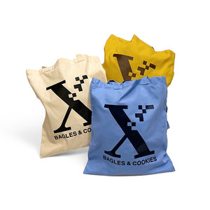 “X BAGLES & COOKIES” TOTE BAG