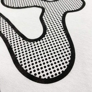 GLUE FACTORY / JUMBO LOGO TEE (WHT)