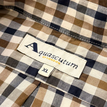 画像をギャラリービューアに読み込む, 90s AQUASCUTUM L/S CLUB CHECK SHIRT
