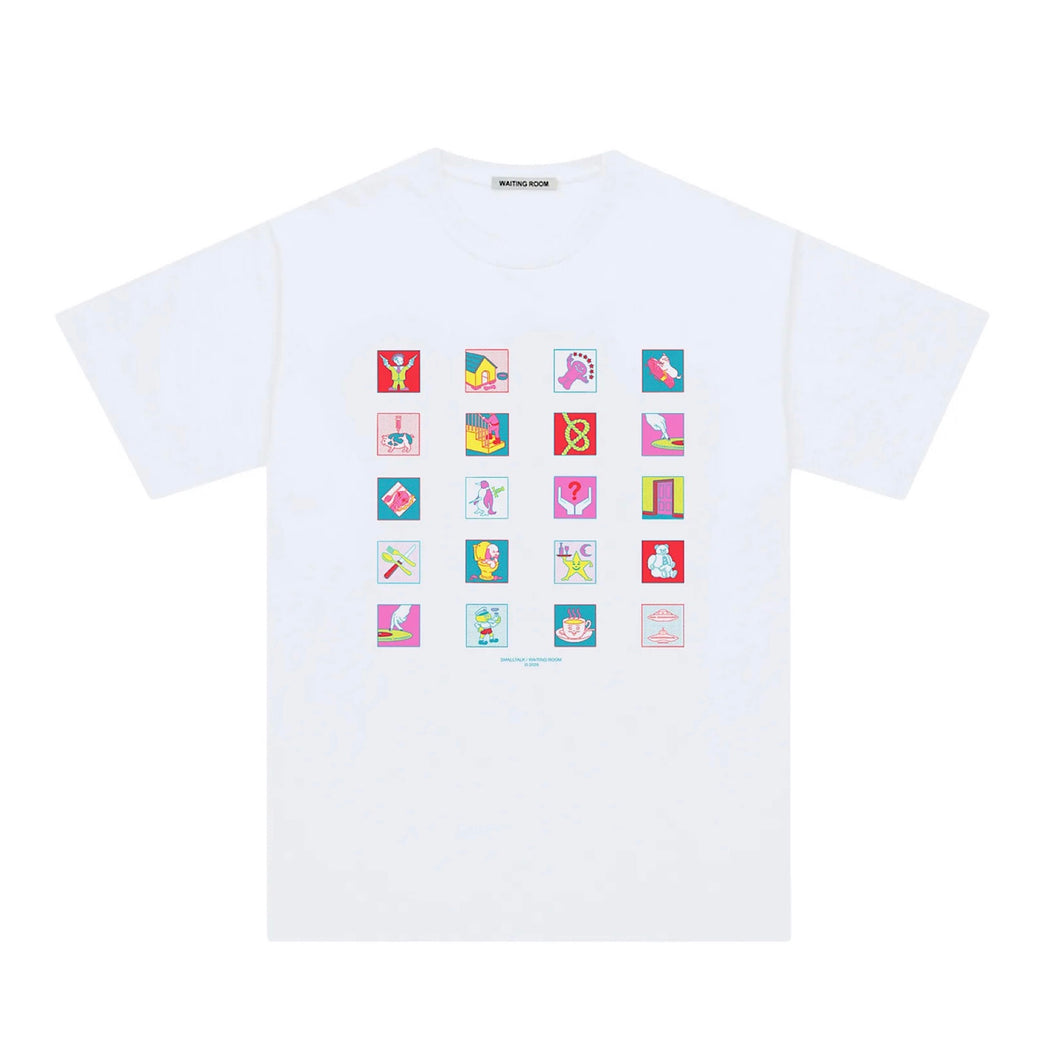 WAITING ROOM / SMALLTALK “STICKER BOOK TEE”