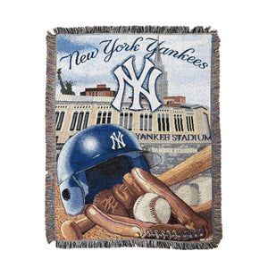 THE NORTHWEST “NEW YORK YANKEES” TAPESTRY BLANKET – TOXGO