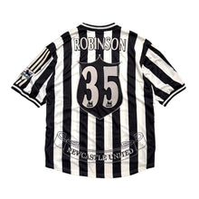 画像をギャラリービューアに読み込む, 1997–1999 ADIDAS NEWCASTLE UNITED “ROBINSON” S/S GAME SHIRT
