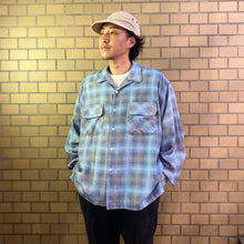 画像をギャラリービューアに読み込む, SEDAN ALL-PURPOSE / PRINTED PLAID FLANNEL OPEN COLLAR SHIRT
