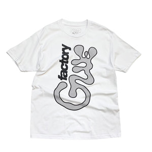 GLUE FACTORY / JUMBO LOGO TEE (WHT)