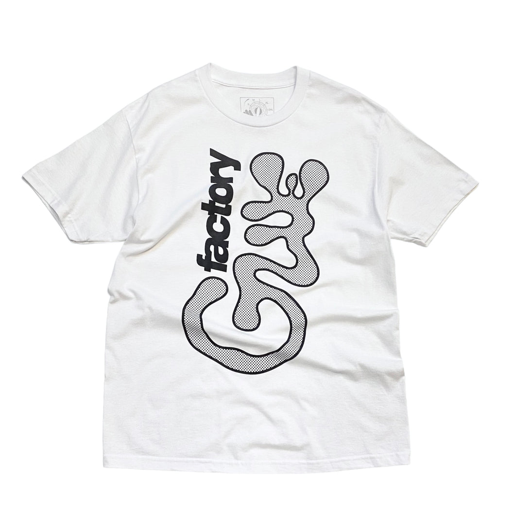 GLUE FACTORY / JUMBO LOGO TEE (WHT)