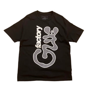 GLUE FACTORY / JUMBO LOGO TEE (BLK)