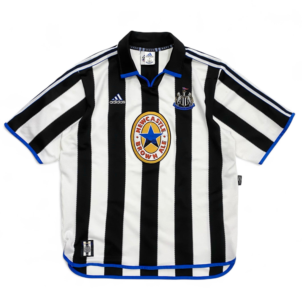 1999-2000 ADIDAS NEWCASTLE UNITED F.C. S/S GAME SHIRT