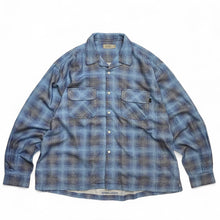 画像をギャラリービューアに読み込む, SEDAN ALL-PURPOSE / PRINTED PLAID FLANNEL OPEN COLLAR SHIRT
