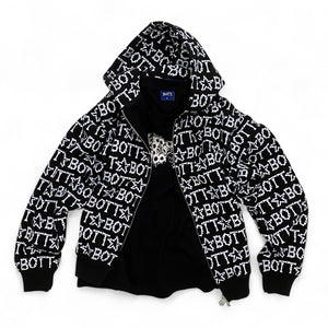 BoTT / BONE ZIP HOODIE
