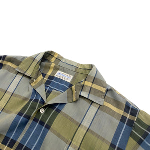 60s PRESTIGE L/S OPEN COLLAR PLAID SHIRT