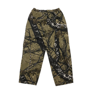 SEDAN ALL-PURPOSE / CAMOUFLAGE WIDE EASY PANTS / BLACK LEAF