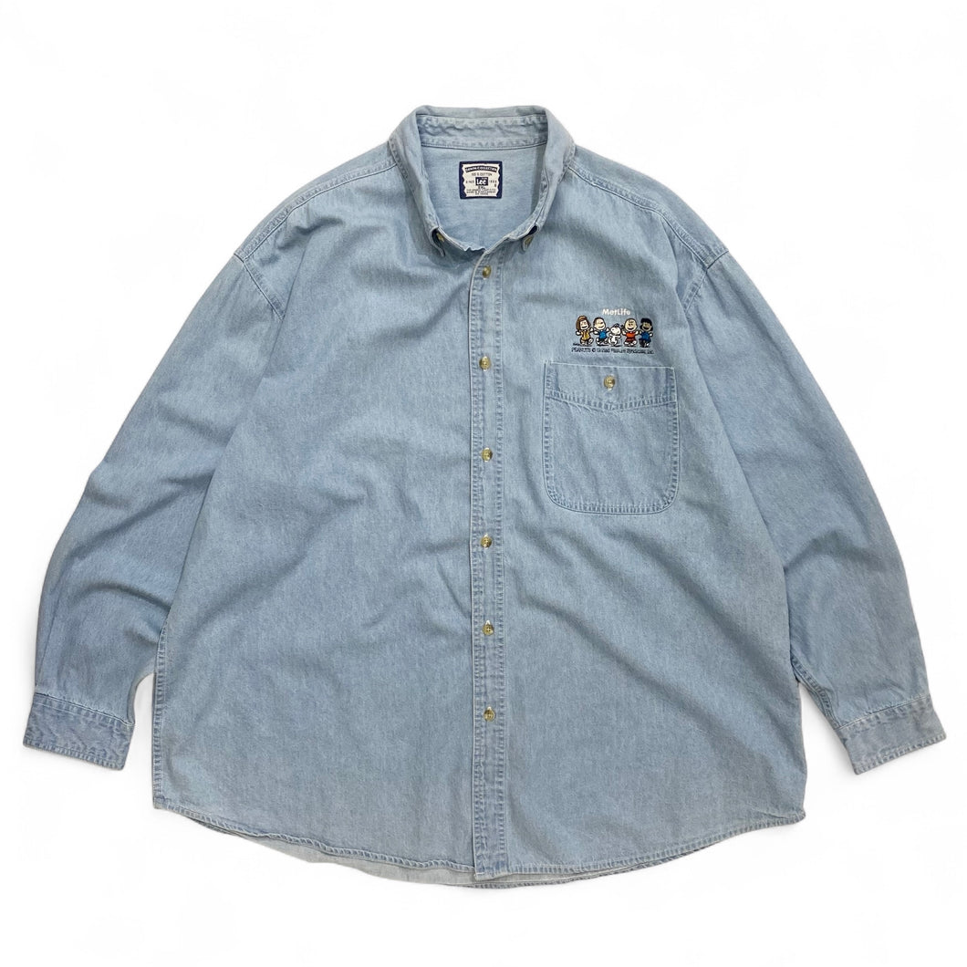 METLIFE PEANUTS L/S BD DENIM SHIRT