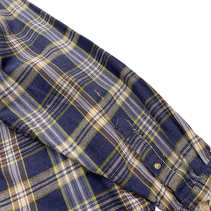 90s ZIP UP FLANNEL SHIRT