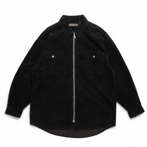 90s ZIP UP CORDUROY SHIRT
