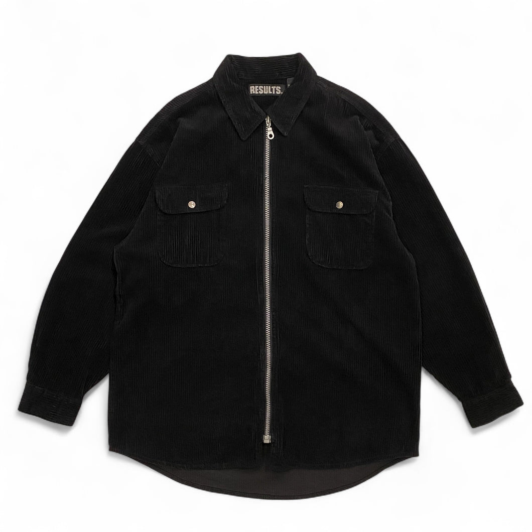 90s ZIP UP CORDUROY SHIRT