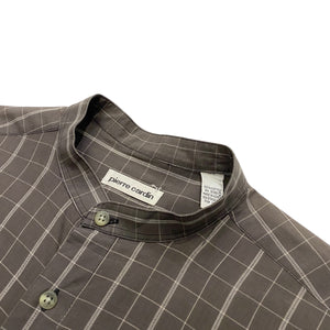 90s PIERRE CARDIN L/S COLLARLESS SHIRT
