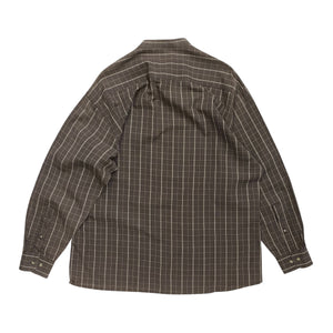 90s PIERRE CARDIN L/S COLLARLESS SHIRT