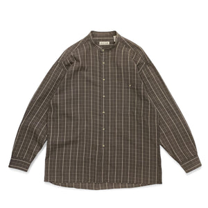 90s PIERRE CARDIN L/S COLLARLESS SHIRT