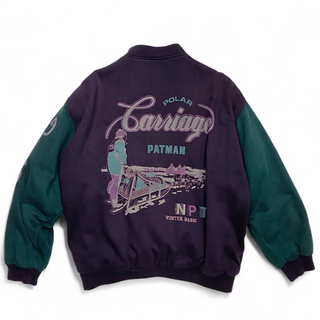 80s EURO DESIGN SWEAT VARSITY JKT