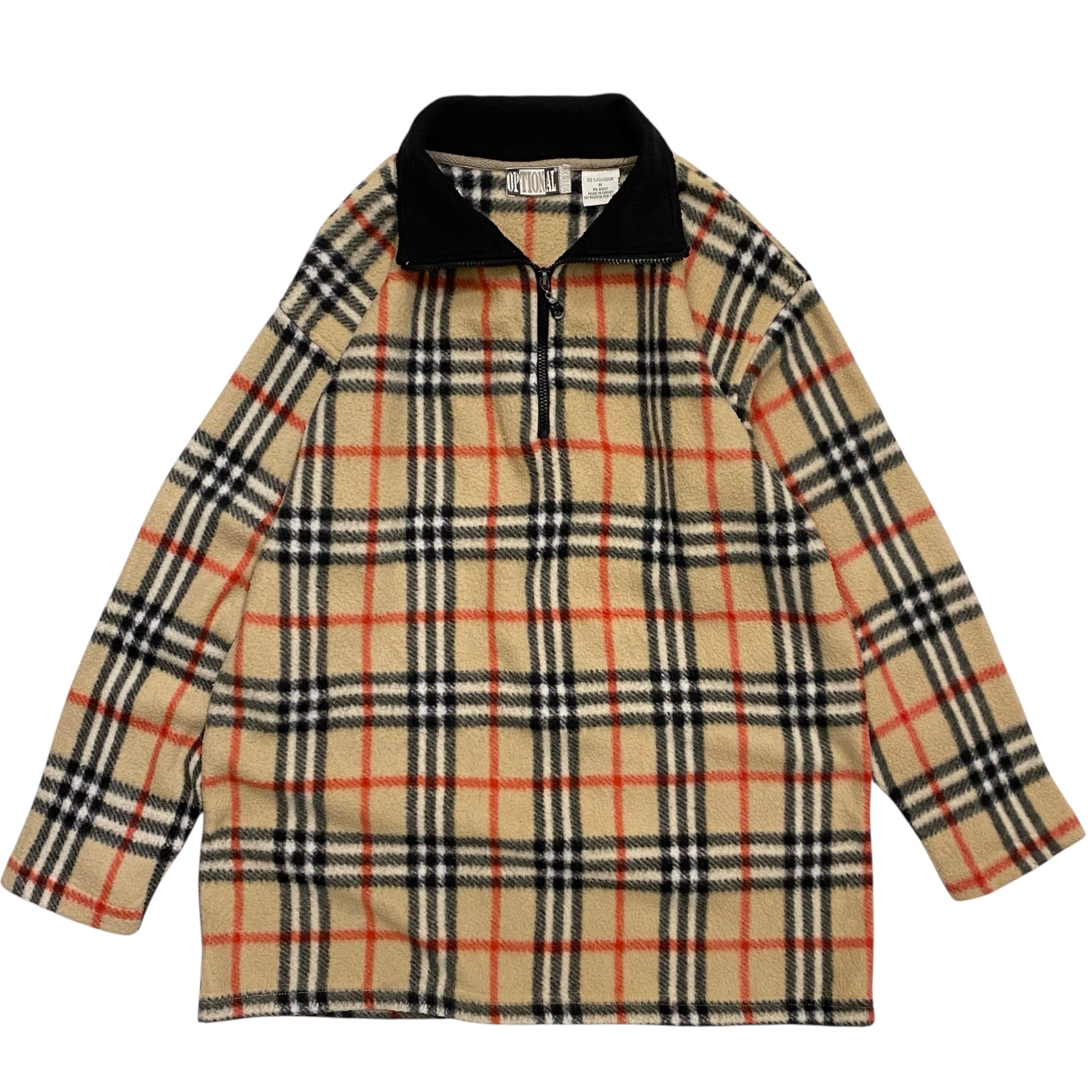 90s BURBERRY INSPIRED FLEECE PULLOVER – TOXGO
