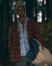 画像をギャラリービューアに読み込む, SEDAN ALL-PURPOSE / PRINTED PLAID FLANNEL OPEN COLLAR SHIRT
