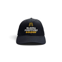 画像をギャラリービューアに読み込む, MCDONALD’S “BLACK &amp; POSITIVELY GOLDEN” 6PANEL CAP
